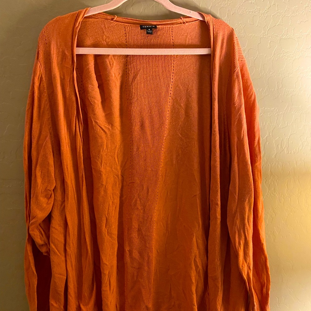 Torrid size 4 rusty orange cardigan